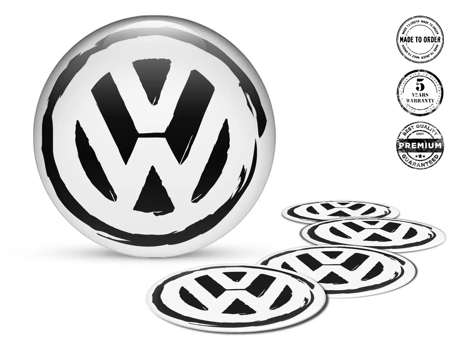 VW Pegatinas de Cúpula Estilo Emblemas de Racing 
